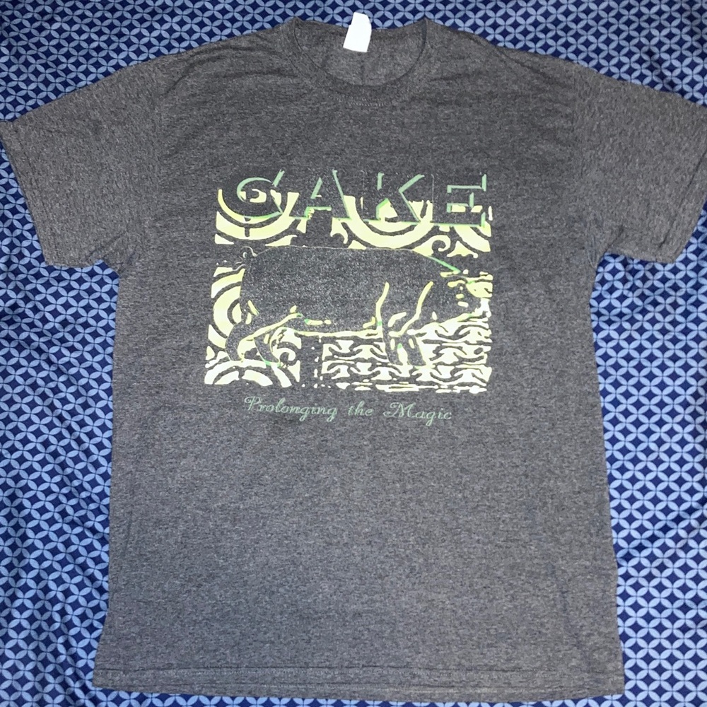 Charcoal Gray Cake Prolonging the Magic Band Tee Shirt Medium